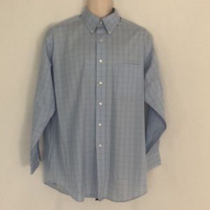 🔴 NWOT Mens Club Room Easy Care Long sleeve dress shirt size L (16) sleeve 32/33